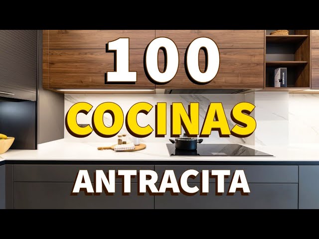 Cocinas rústicas con encimeras de color gris antracita: modernidad cálida