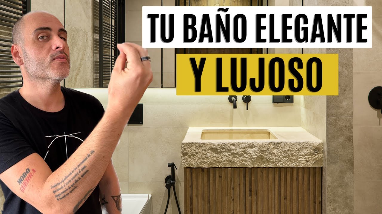 Encimeras de color marrón café en baños medianos modernos: calidez con estilo