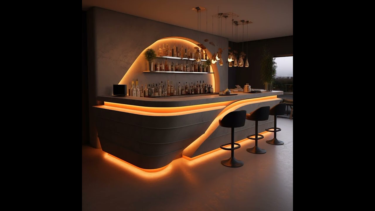 Encimeras de color marrón café en restaurantes modernos grandes: calidez brillante