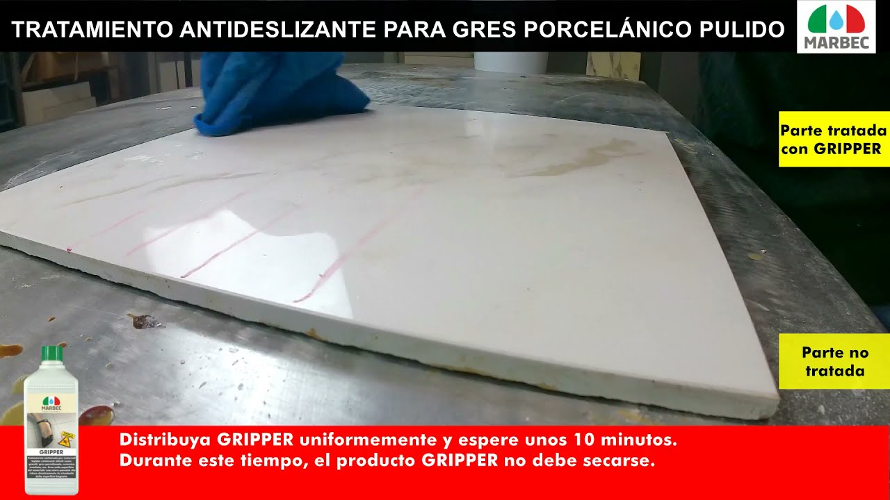 antideslizantes objetos porcelánico pulido