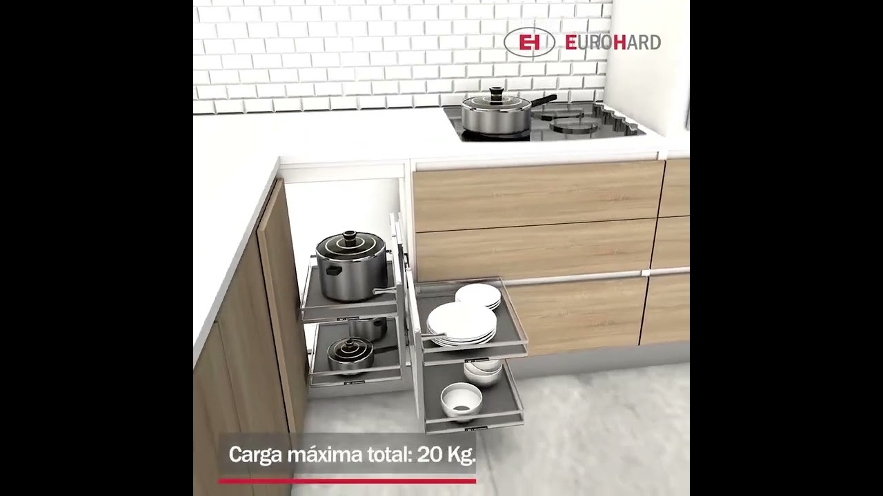 bandeja extraíble bajo granito diario