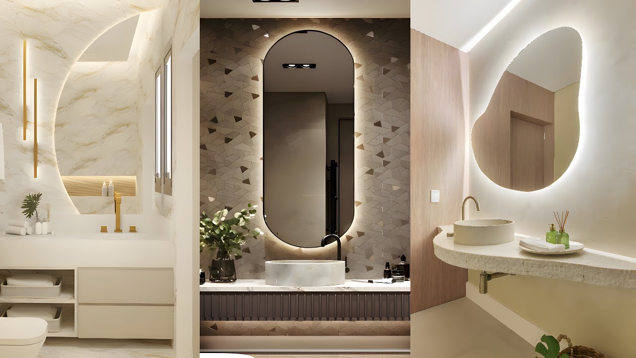 espejos zoom baño Silestone minimalistas