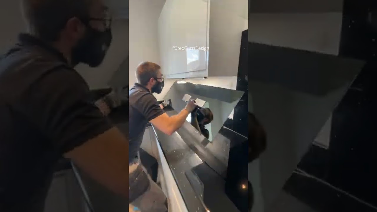 instalar espejos modulares granito