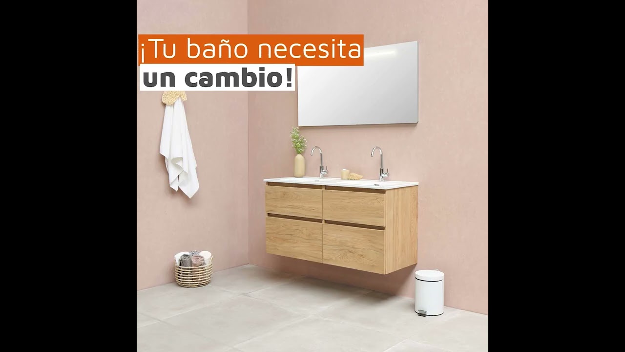 muebles baño esquina Silestone adaptadas