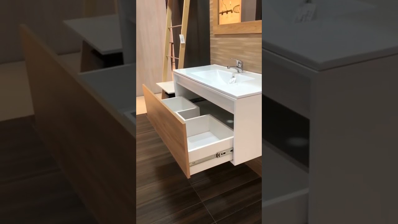 muebles baño suspendidos Silestone integradas